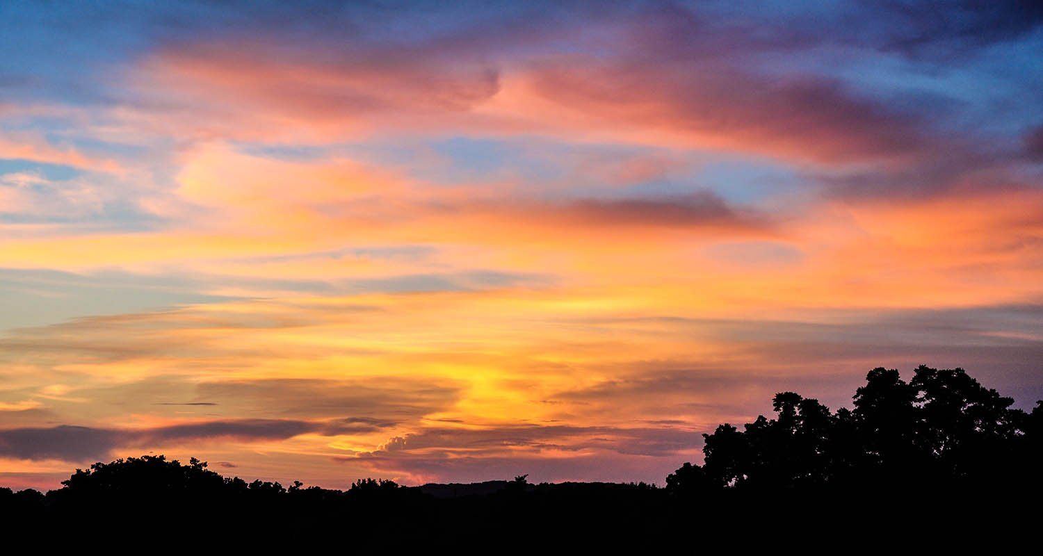 Sunset over the Texas Hill Country